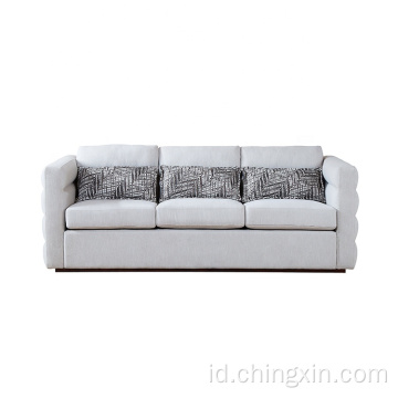 Sofa Ruang Tamu Kain Modern Sectional Sofa Set Tiga Sofa Seater